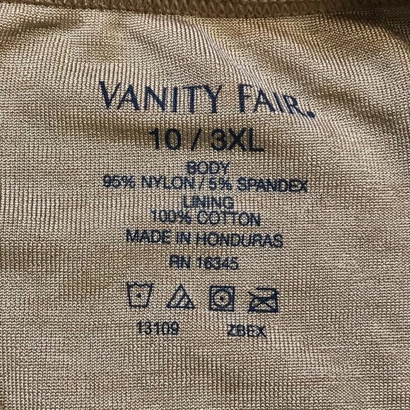 Vanity Fair Illumination Brief Panty 13109 Plus Size 10/3XL Totally Tan NEW - Picture 4 of 7